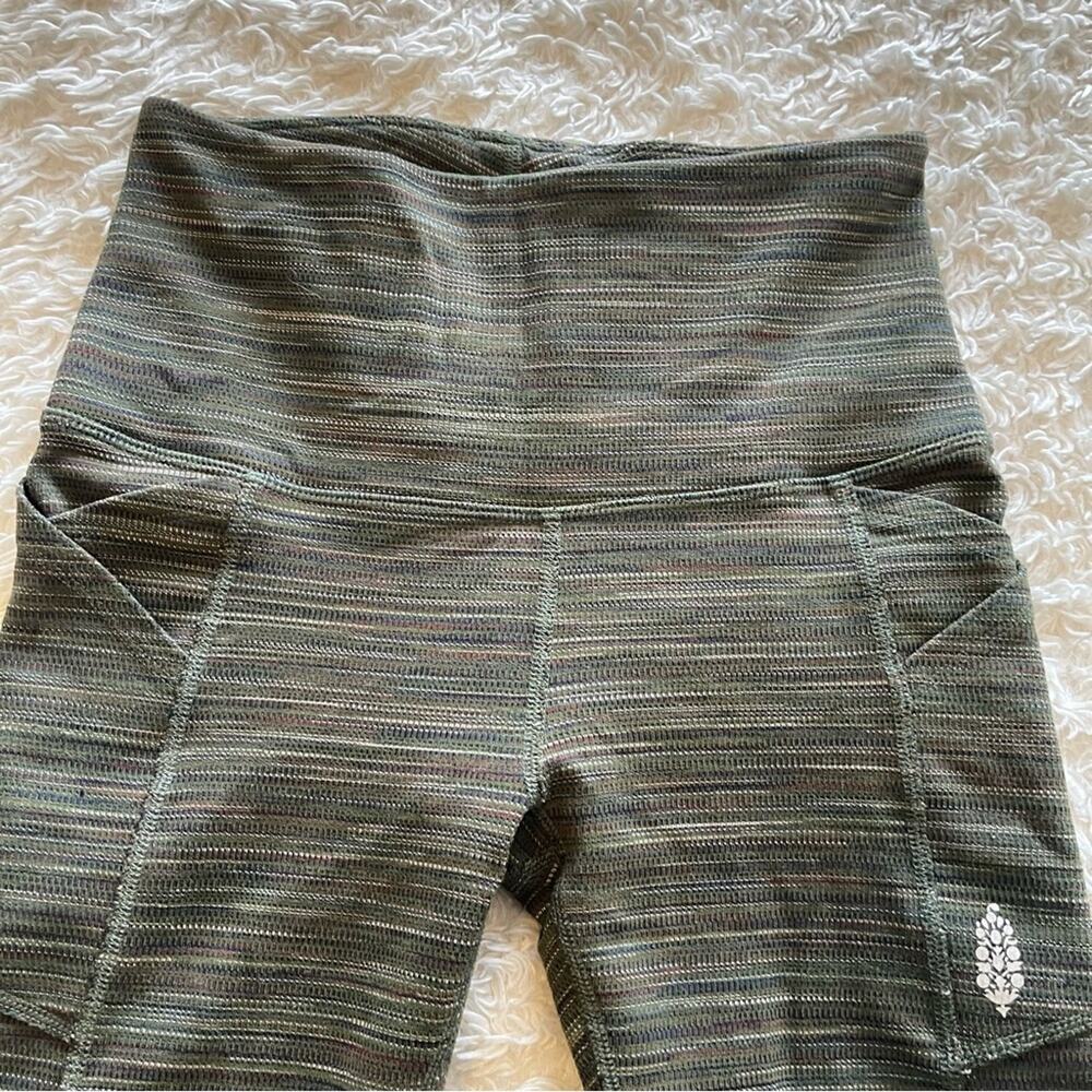 Free People Movement Roll Out Space Dye High Rise Yoga Leggings Size XS GUC - Picture 6 of 10
